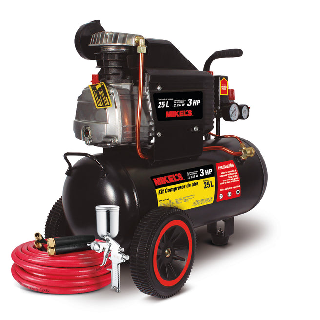 COMPRESOR DE AIRE 3HP CON KIT NEUMATICO