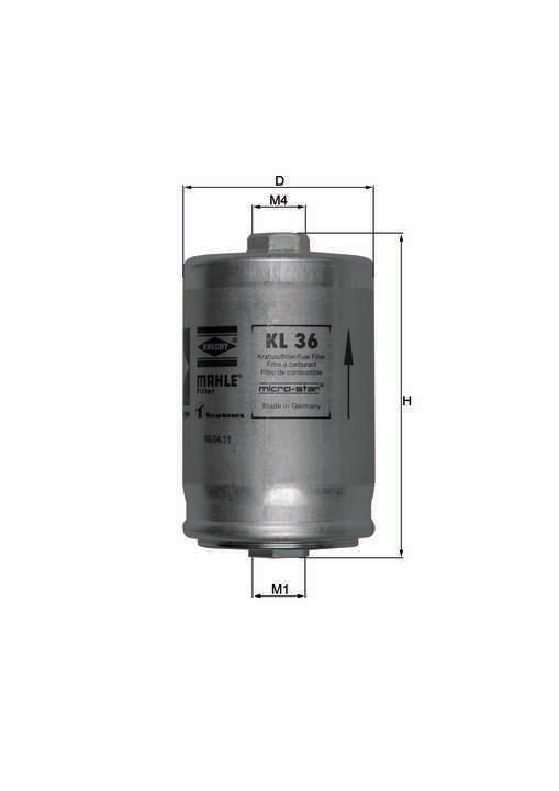 Filtro de Combustible Para Audi A4 Base 1.8L L4 1997-1997