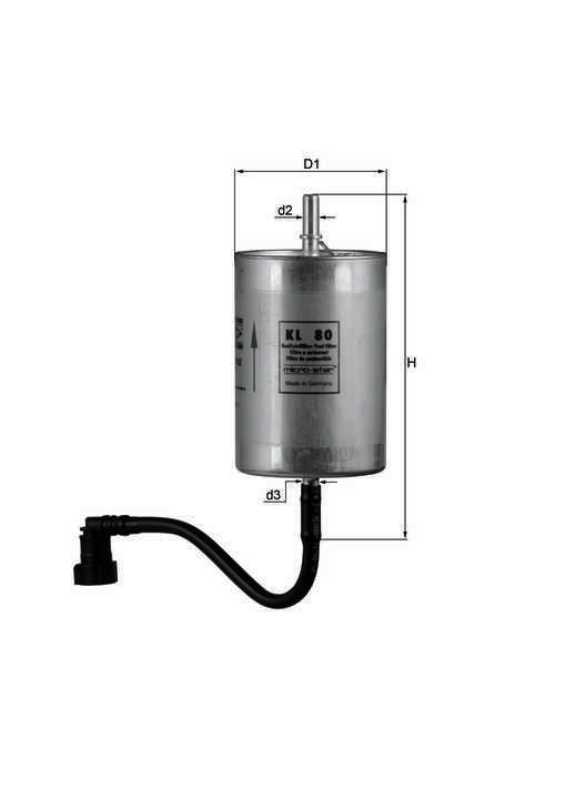 Filtro de Combustible Para Porsche 911 Carrera 3.4L H6 1999-2001