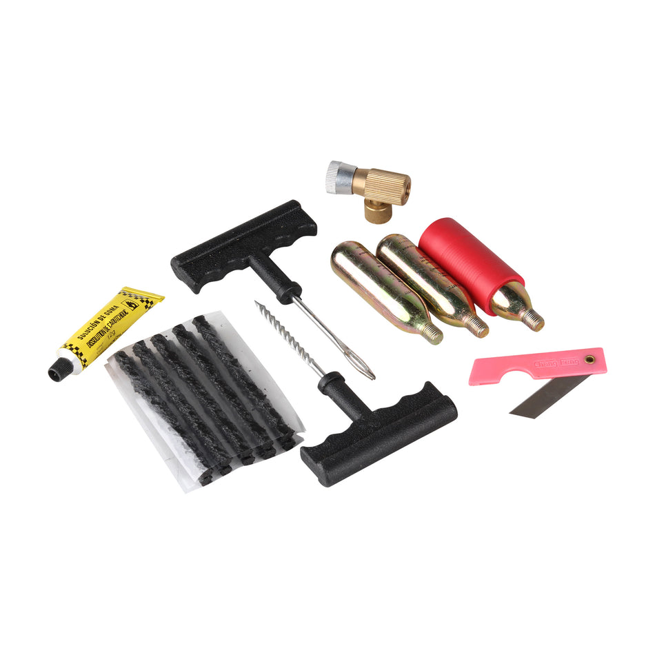 Kit de reparacion para llantas de moto