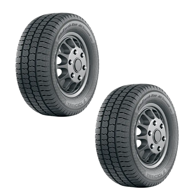 Paquete de 2 Llantas 235/65 R16C 121/119R Yokohama bluearth-van all season ry61