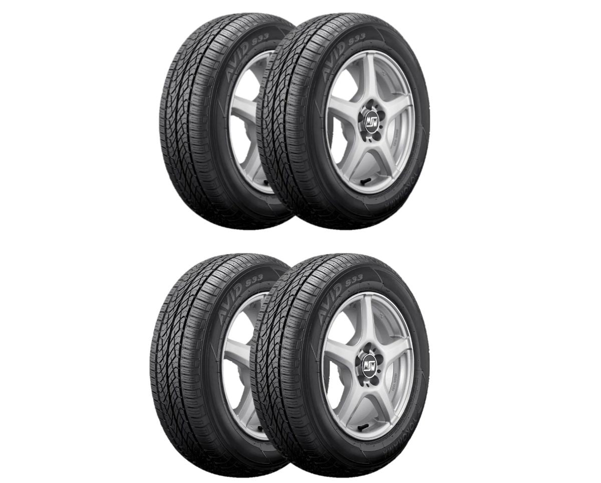 Paquete de 4 Llantas P195/65 R15 89S Yokohama avid s33d