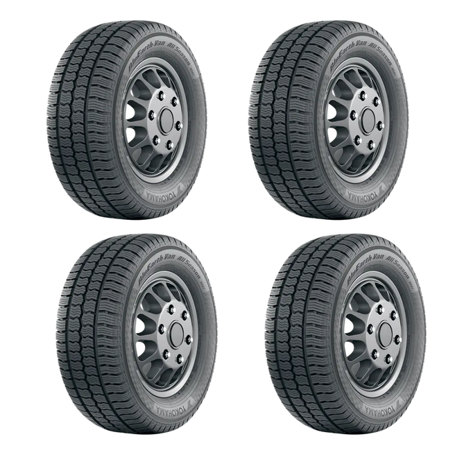 Paquete de 4 Llantas 205/75 R16C 113/111R Yokohama bluearth-van all season ry61