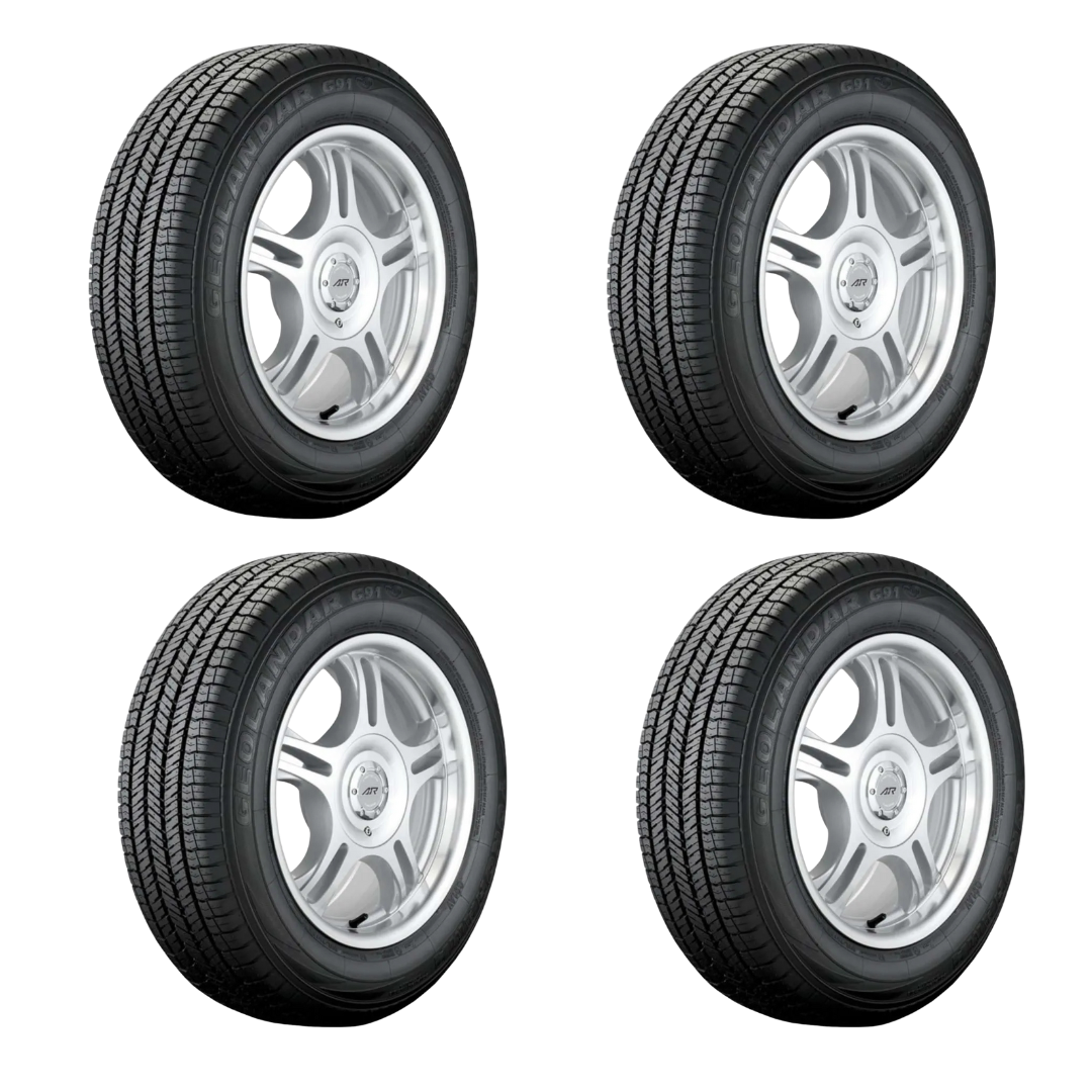Paquete de 4 Llantas P225/65 R17 100H Yokohama geolandar g91a