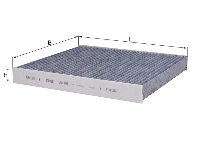Filtro de Cabina Para Audi A3 Ambiente 1.4L L4 2013-2013