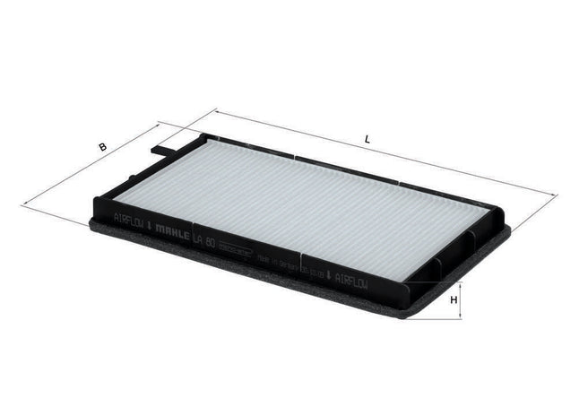 Filtro de Cabina Para BMW 323i Base 2.5L L6 1998-1998