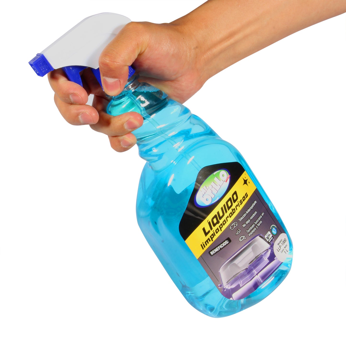 Liquido limpiaparabrisas vidrios y cristales