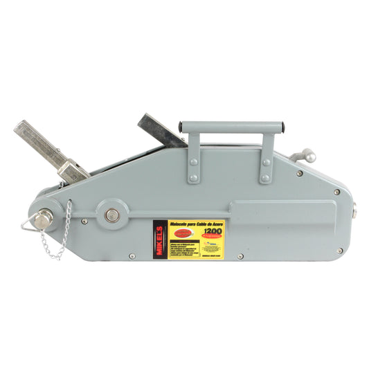 Malacate tirfor 1200 kgs (ancho cable 8 mm x 20 mts)