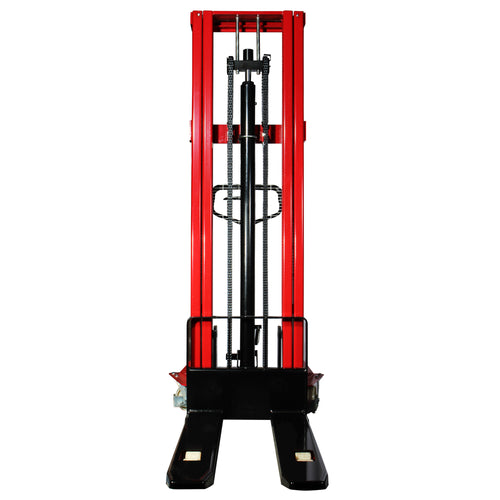 Montacargas hidraulico manual, 3 mts elevacion, (1 ton)