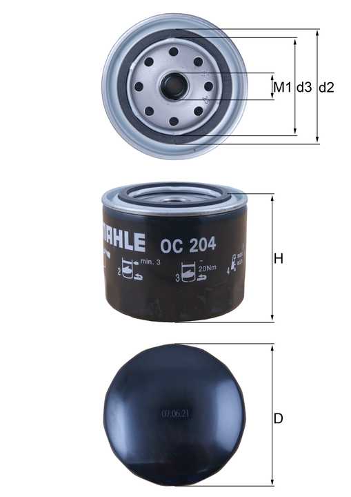 Filtro de Aceite Para Ford Contour Base 2.5L V6 1996-1997