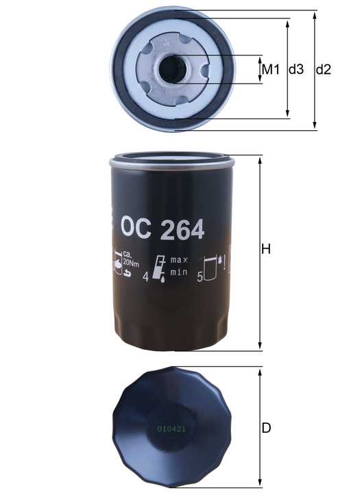 Filtro de Aceite Para Audi A4 Base 1.8L L4 1997-1999