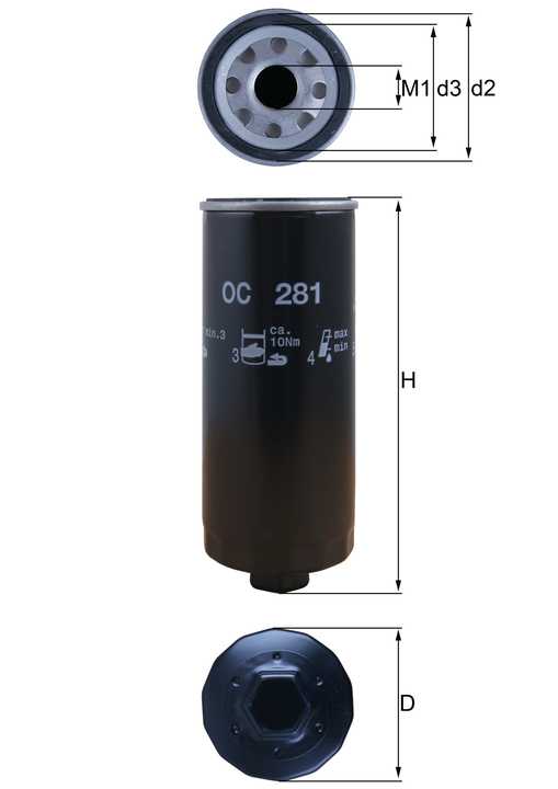 Filtro de Aceite Para Audi A6 Quattro Base 2.8L V6 2000-2001