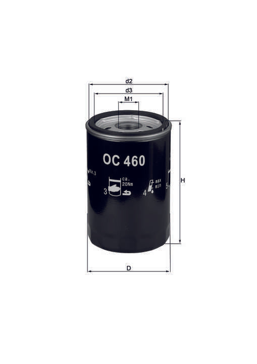 Filtro de Aceite P/ Jaguar S Type Base 4.0L V8 2000-2000