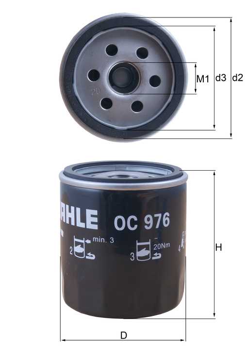 Filtro de Aceite Para BMW 1800 Base 1.8L L4 1970-1970