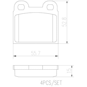 Balatas De Freno Delantera Para Volkswagen Sedan 1995-2004