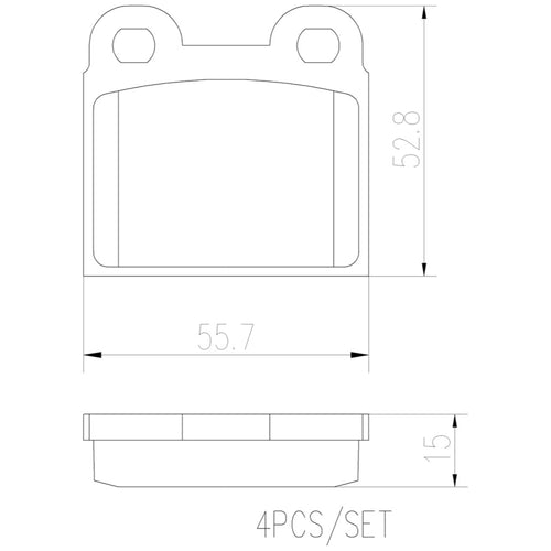 Balatas De Freno Delantera Para Volkswagen Sedan 1995-2004