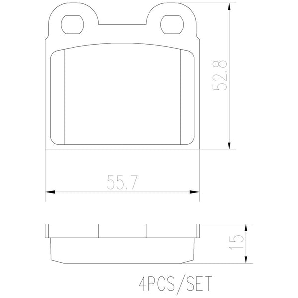 Balatas De Freno Delantera Para Volkswagen Sedan 1995-2004