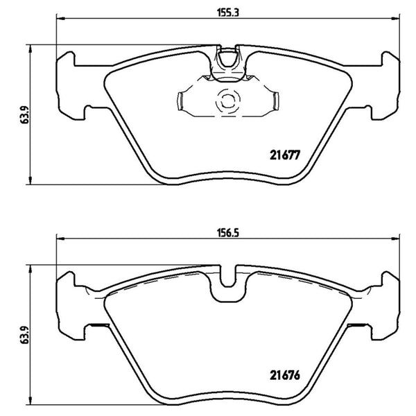 Balatas De Freno Delantera Para Bmw 528I 1997-1998