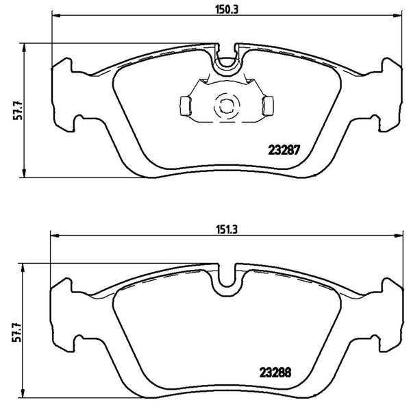 Balatas De Freno Delantera Para Bmw 323I 1998-2000