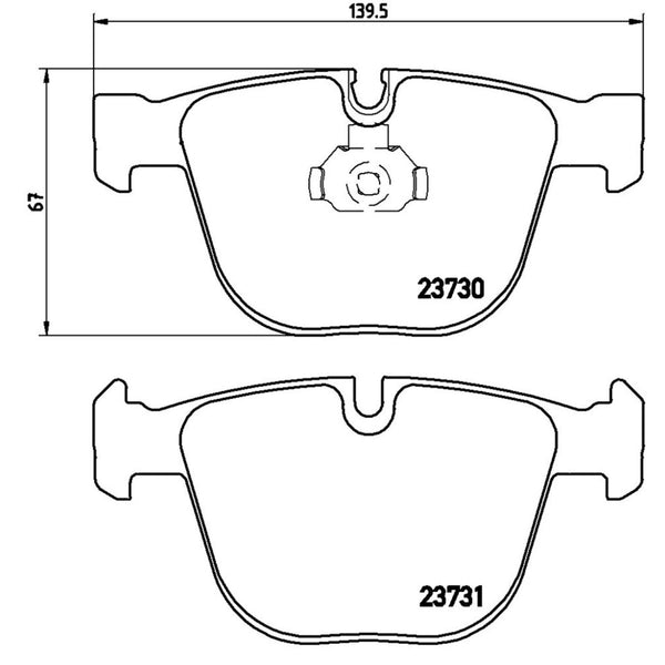 Balatas De Freno Trasera Para Bmw 745I 2002-2005