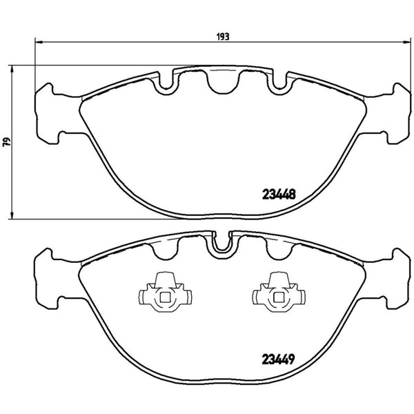 Balatas De Freno Delantera Para Bmw X5 2002-2006
