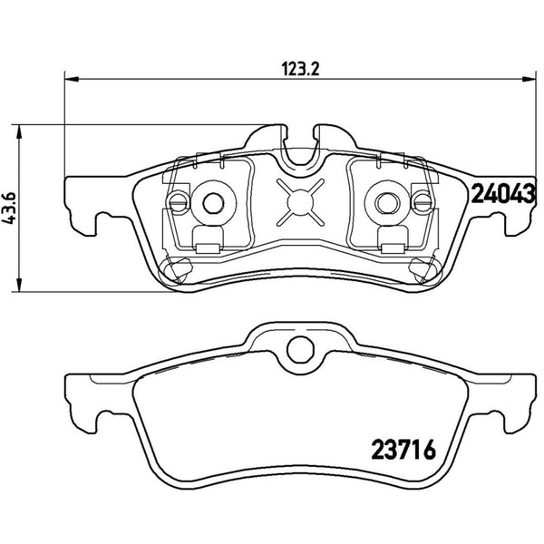 Balatas De Freno Trasera Para Mini Cooper 2002-2008