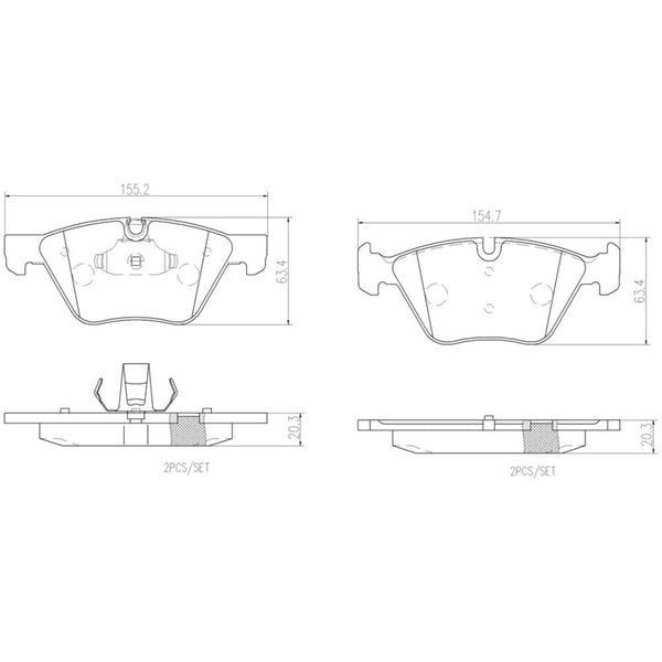 Balatas De Freno Delantera Para Bmw Z4 2012-2012