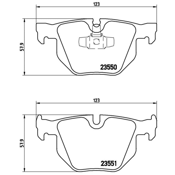 Balatas De Freno Trasera Para Bmw 330I 2006-2006