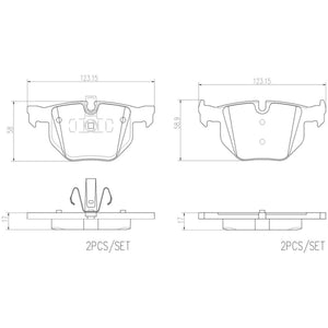 Balatas De Freno Trasera Para Bmw 330I 2006-2006
