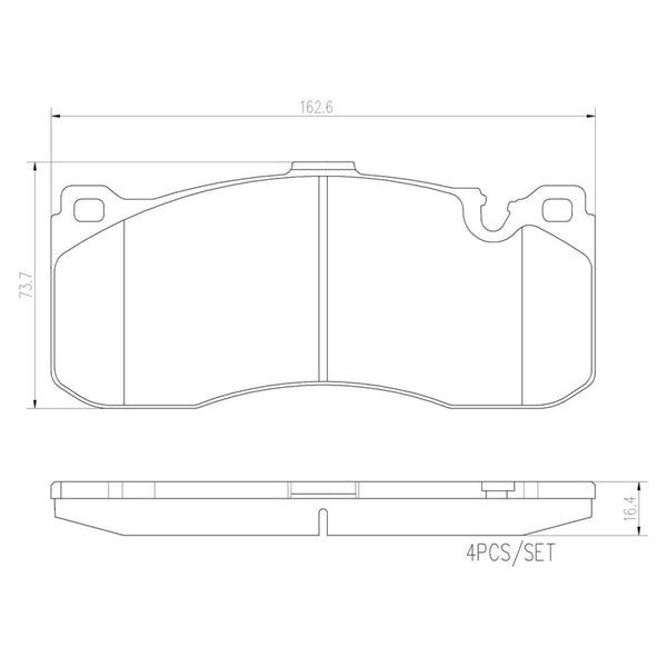 Balatas De Freno Delantera Para Bmw 135I 2009-2010