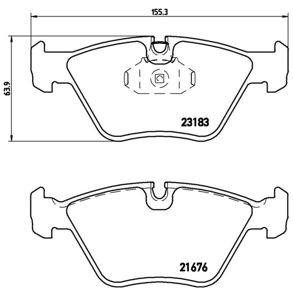 Balatas De Freno Delantera Para Bmw 330Ci 2001-2006