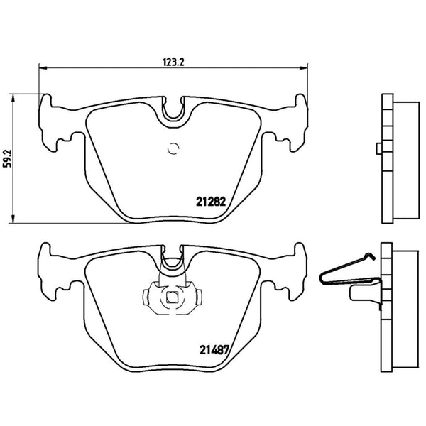 Balatas De Freno Trasera Para Land Rover Range Rover 2003-2005