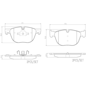 Balatas De Freno Delantera Para Bmw X5 2007-2018