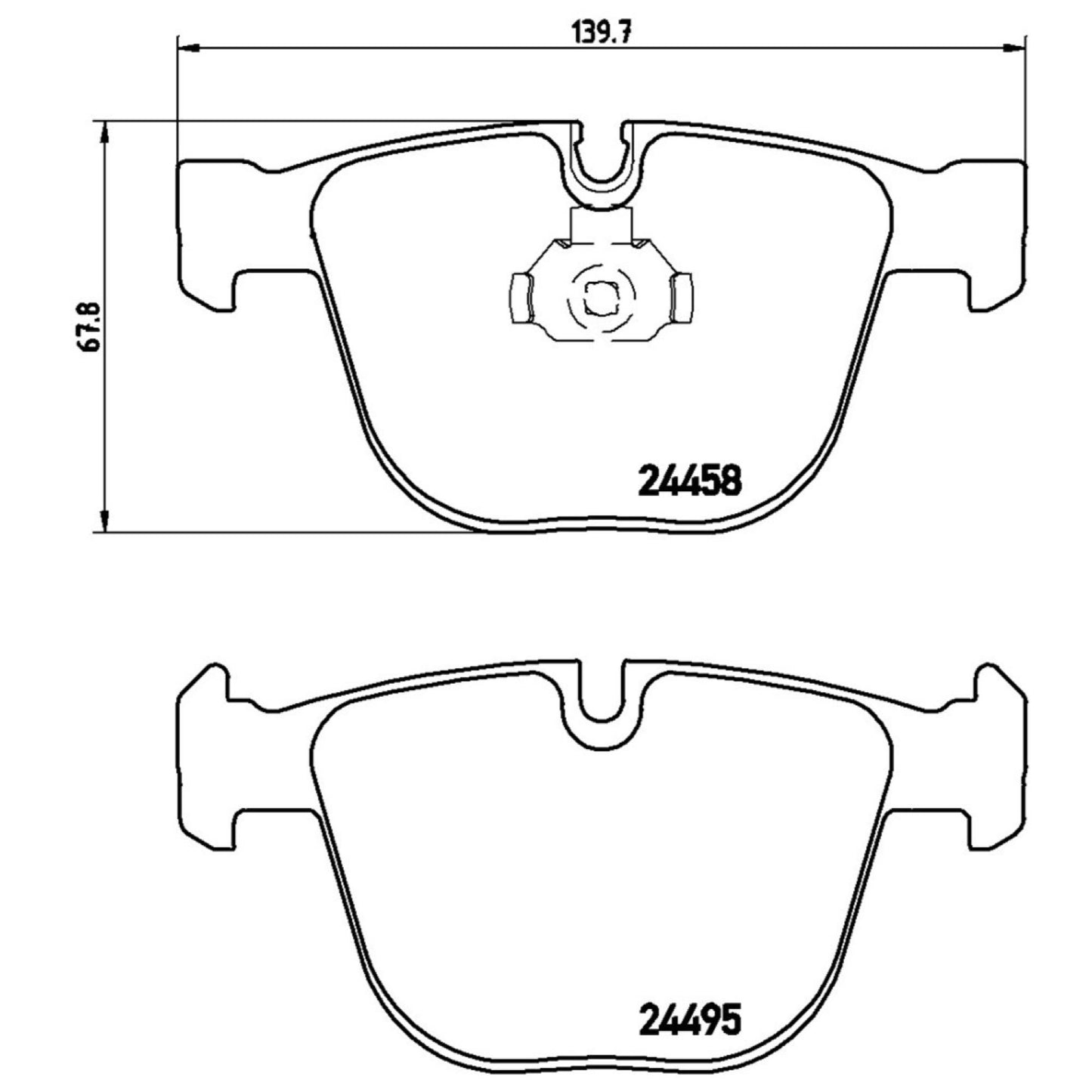 Balatas De Freno Trasera Para Bmw X6 2008-2019