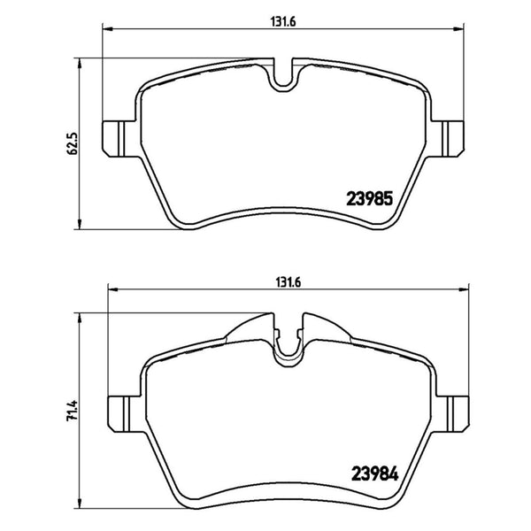 Balatas De Freno Delantera Para Mini Cooper 2012-2015