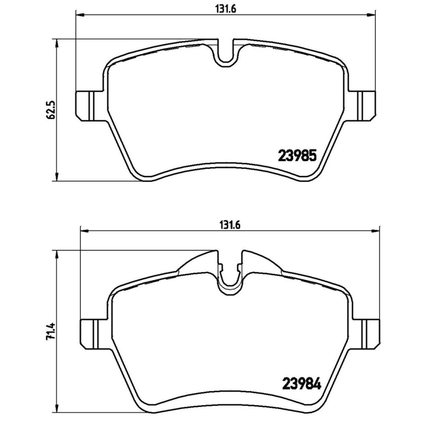 Balatas De Freno Delantera Para Mini Cooper 2012-2015