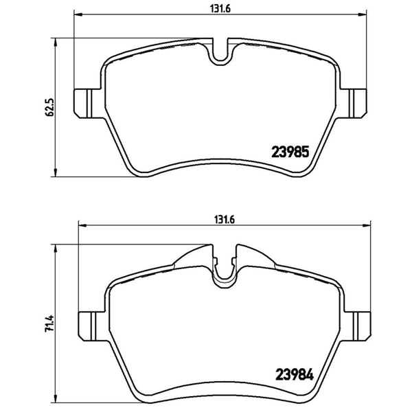 Balatas De Freno Delantera Para Mini Cooper 2012-2015