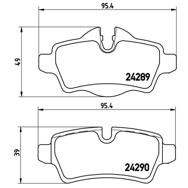 Balatas De Freno Trasera Para Mini Cooper 2007-2015