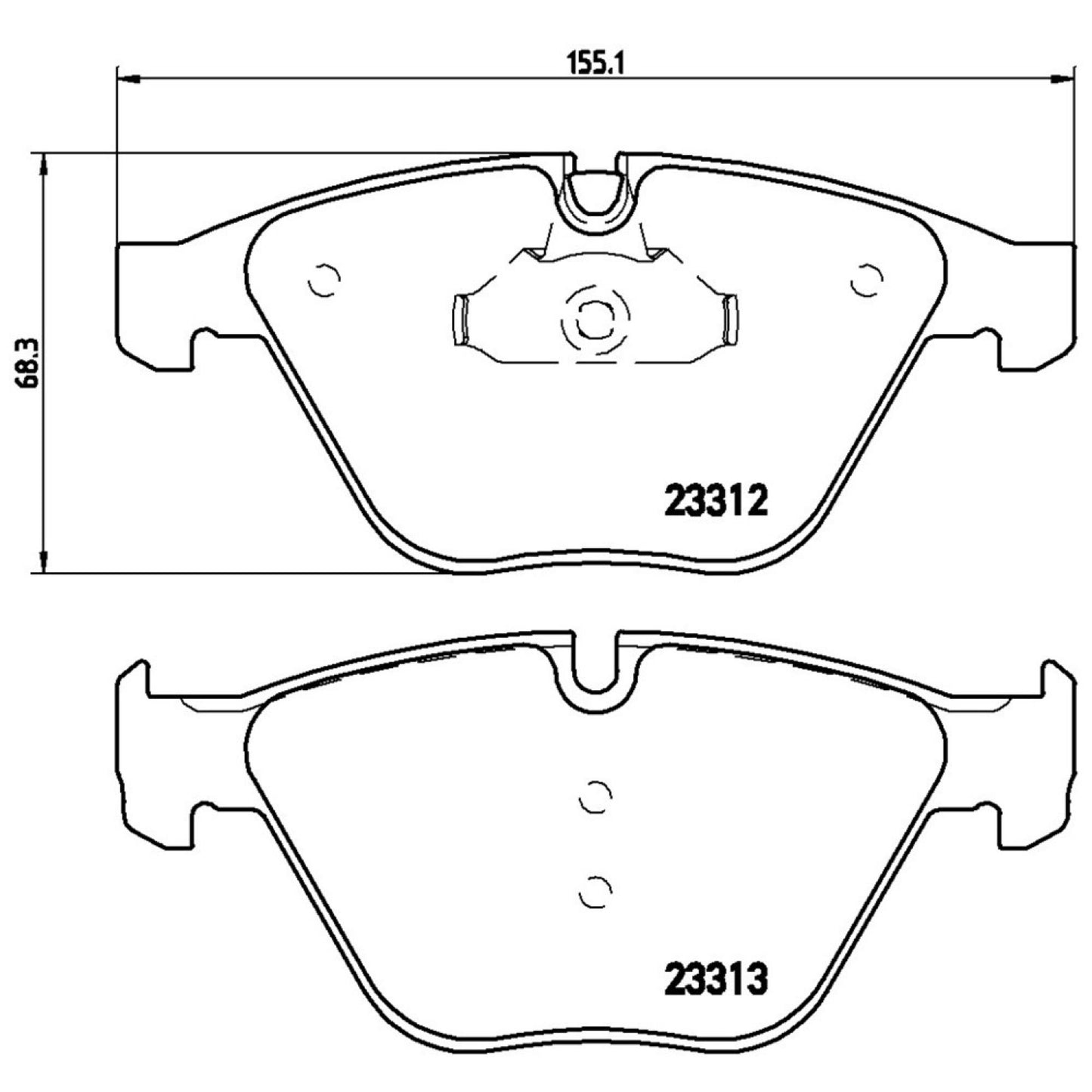Balatas De Freno Delantera Para Bmw 745I 2002-2005