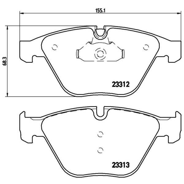 Balatas De Freno Delantera Para Bmw 745I 2002-2005