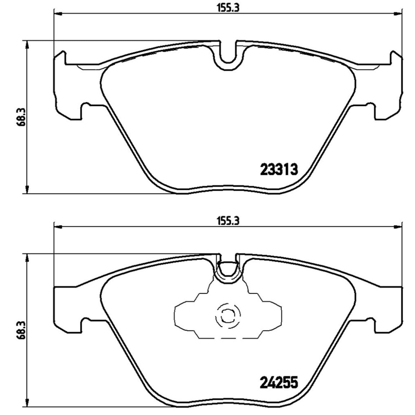 Balatas De Freno Delantera Para Bmw 328I 2007-2016