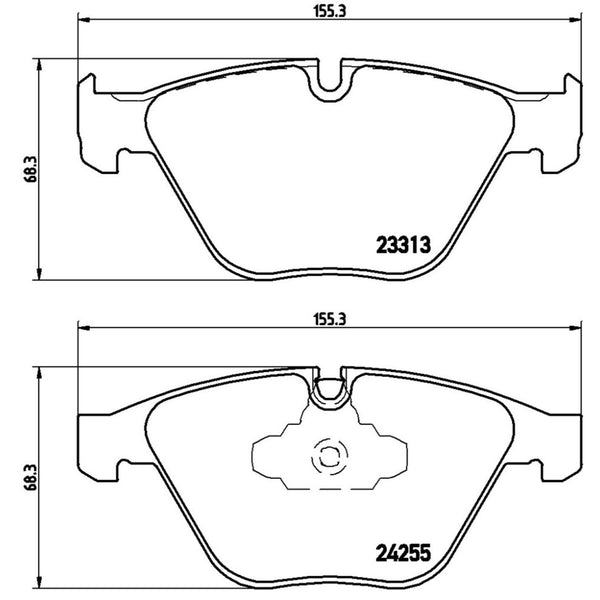 Balatas De Freno Delantera Para Bmw 328I 2007-2016