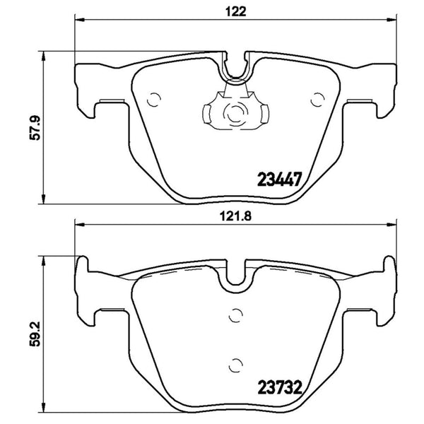 Balatas De Freno Trasera Para Bmw X5 2007-2018