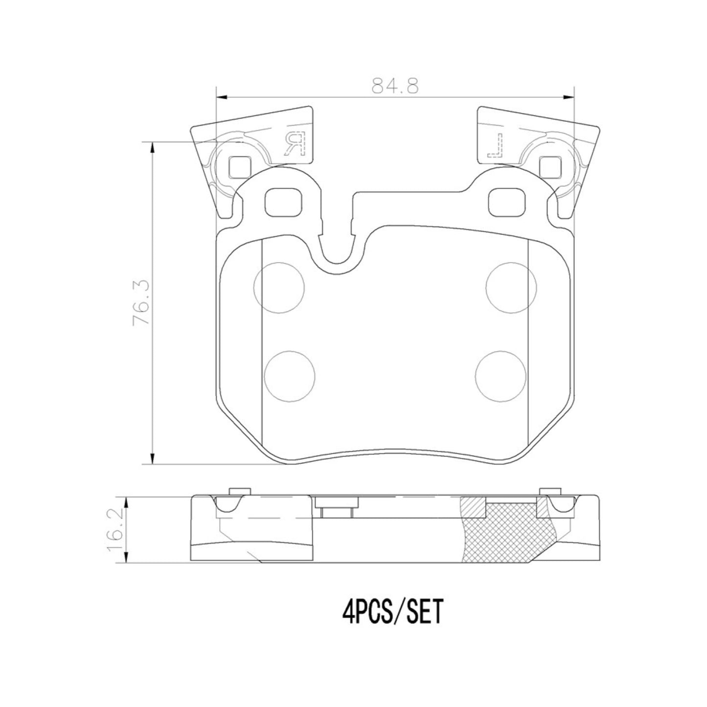 Balatas De Freno Trasera Para Bmw 135I 2009-2010