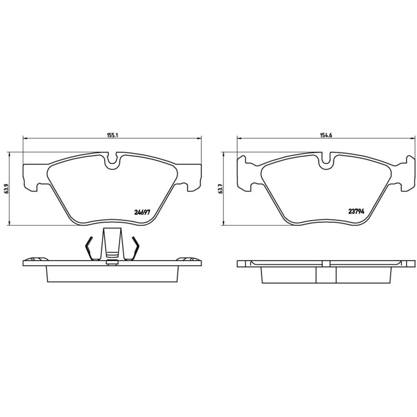 Balatas De Freno Delantera Para Bmw 528I 2011-2016