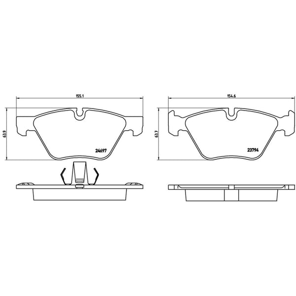 Balatas De Freno Delantera Para Bmw 528I 2011-2016