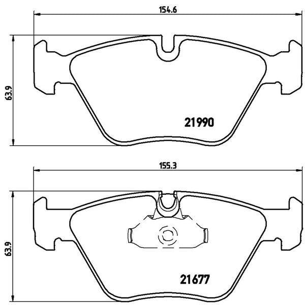 Balatas De Freno Delantera Para Bmw 525I 2001-2003