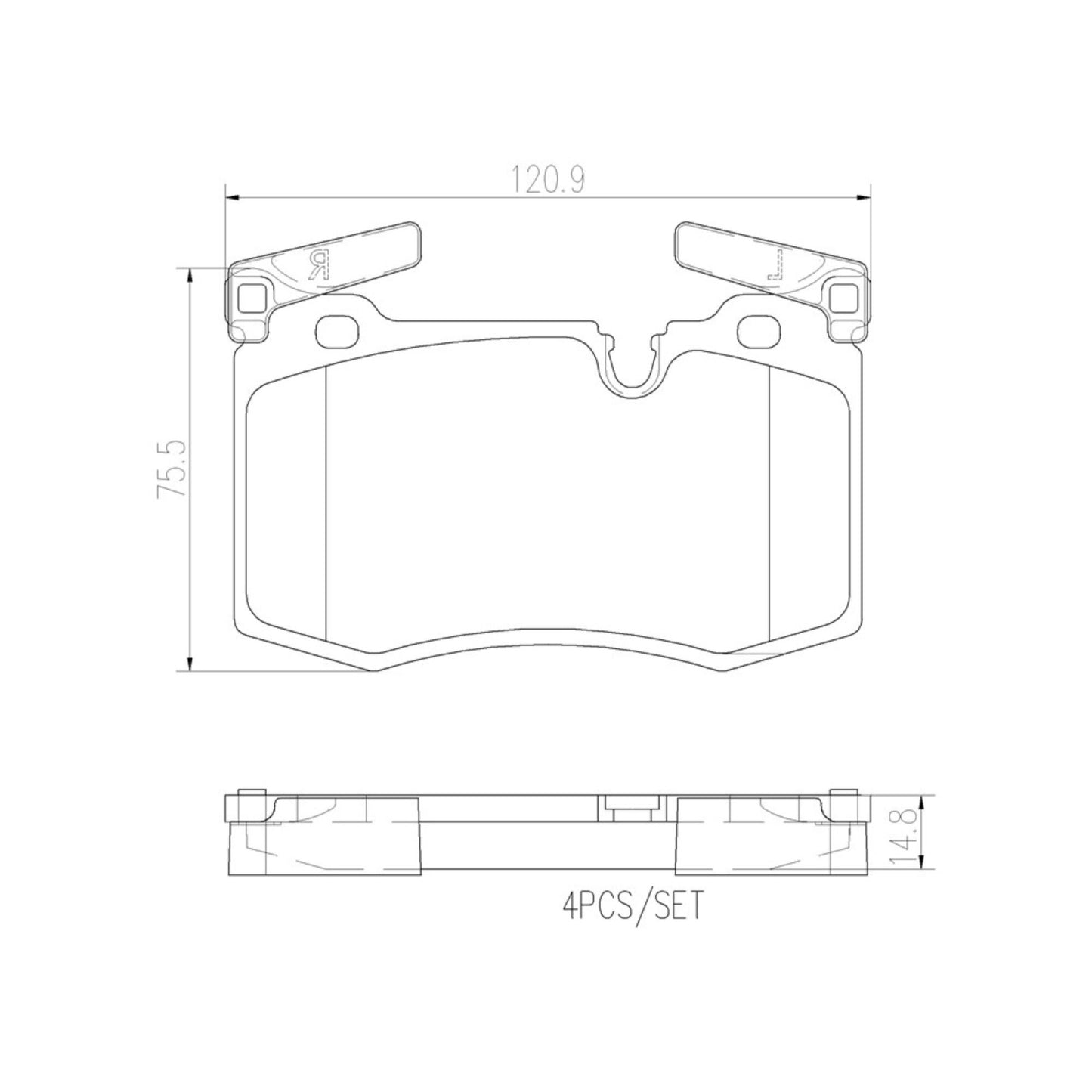 Balatas De Freno Delantera Para Mini Cooper 2007-2015