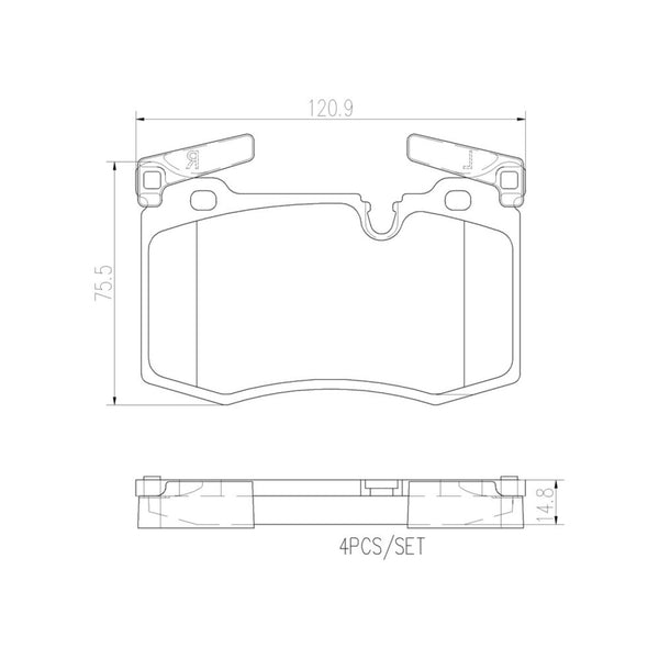Balatas De Freno Delantera Para Mini Cooper 2007-2015