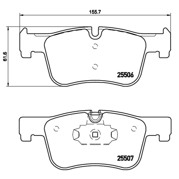 Balatas De Freno Delantera Para Bmw 320I 2012-2018